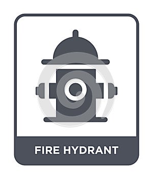 fire hydrant icon in trendy design style. fire hydrant icon isolated on white background. fire hydrant vector icon simple and