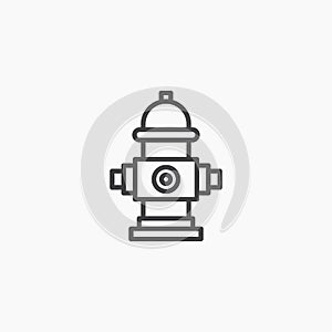 Fire hydrant icon vector