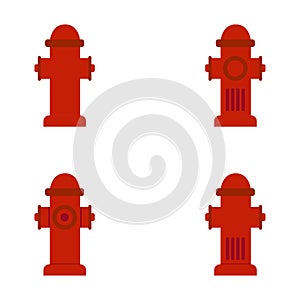 Fire hydrant icon, vector illustration