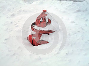 Fire Hydrant with Snow photo