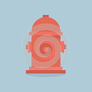 Fire Hydrant .Vector Flat Icon.