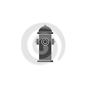 Fire hydrant vector icon on white isolated background white isolated background