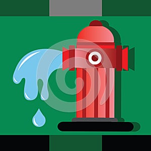 fire hydrant. Vector illustration decorative design