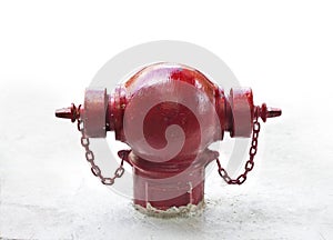 Fire hydrant on white background