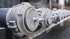 Fire hydrants, fire hoses connecting place