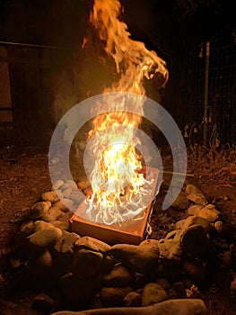 Fire hypnotic flame firedance orange heat