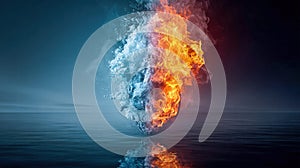 Fire and Ice Clash Over Water