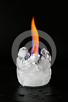 Fire and Ice cold hot