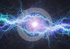 Fire and ice electrical lightning bolt