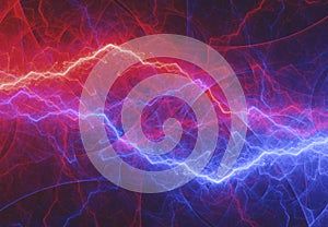 Fire and ice lightning, electrical background
