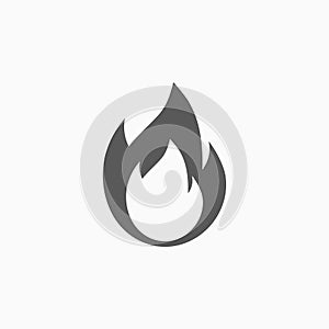 Fire icon, light, blaze, flame, flare, inflame photo