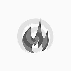 Fire icon, light, blaze, flame, flare, inflame photo