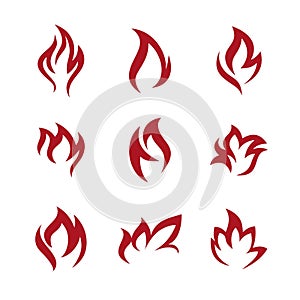 Fire Icon Template