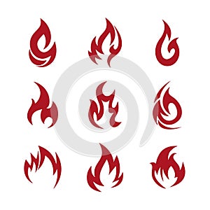 Fire Icon Template