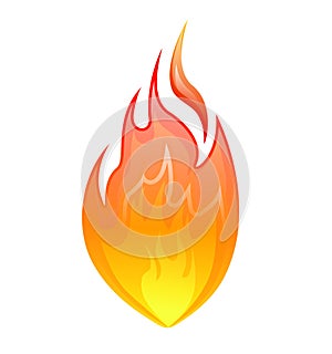 Fire icon - vector