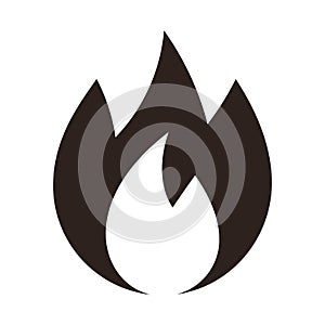 Fire icon - vector illustration