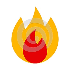 Fire icon - vector illustration