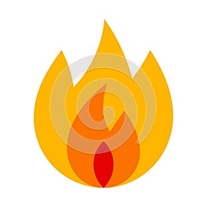 Fire icon - vector illustration