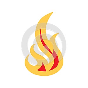 Fire icon vector set. Flame illustration sign collection. Burn symbol. Hot logo.