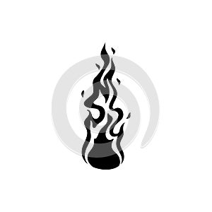 Fire icon vector set. Flame illustration sign collection. Burn symbol. Hot logo. photo