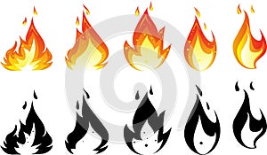 Fire icon for you design