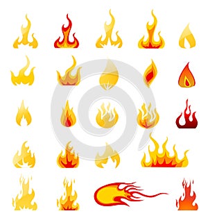 Fire Icons Vector Set