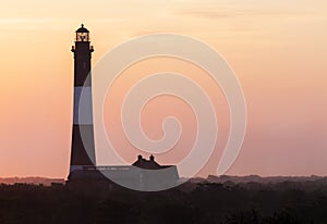 Fire Island Lighthouse Foggy Sunrise