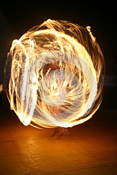 Fire juggler