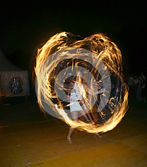 Fire juggler