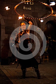 Fire juggler