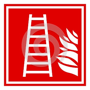 Fire ladder sign