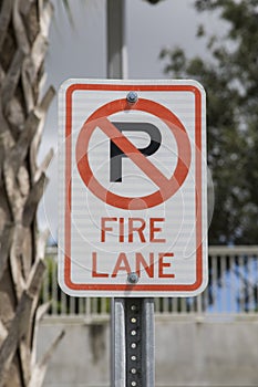 Fire Lane Parking Sign