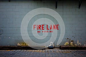 Fire Lane Wall