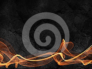 Fire lines on grunge background