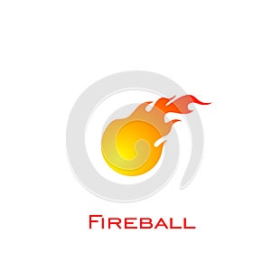 Fire logo design, fireball logo, vector icons.