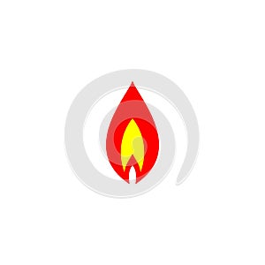 Fire logo design, flame icon, vector icons.