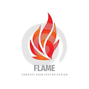 Fire logo graphic design. Flame concept icon. Ignite red sign. Dangerous vector symbol.