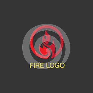fire logo and icon, hot flaming element Vector flame illustration design energy, warm, warning, cooking sign, logo, icon, light,
