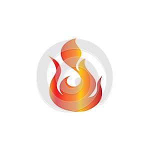 Fire logo template ilustrator vektor