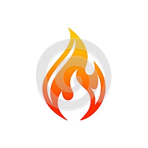 Fire logo vector illustration