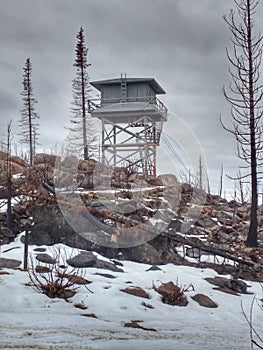 Fire lookout tower