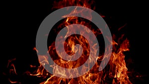 Fire Looping  isolated seamless loop. Looping Fire Element, SMotion Fire Ignition From Bottom To Top. Isolated fire flame