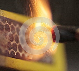 Fire Match Stick strike spark