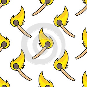 fire matches pattern seamless textile print. repeat pattern background design