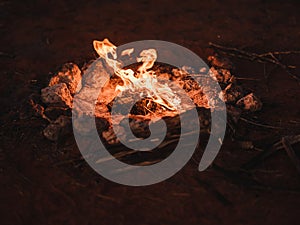 Fire Circle on rocks