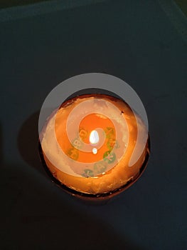 Fire on my birthday candle from my buddy