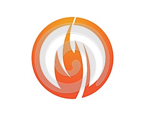 Fire nature logos and symbols template