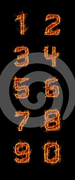 Fire Numbers 0-9