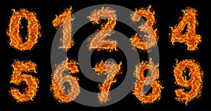 Fire numbers set