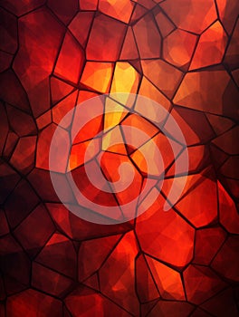 Fire Opal Crystal Creative Abstract Geometric Texture.